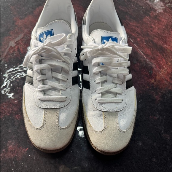 Adidas Samba OG Sneakers White Black Gum Sole Men’s Size 12 - Picture 2 of 7